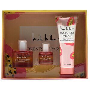 Nicole Miller Moments de Passion EDP 3 Pc Gift Set NEW
